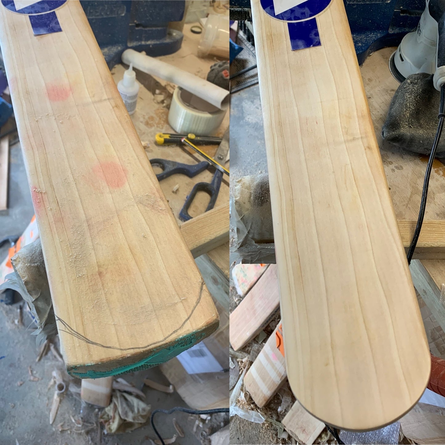 Cricket Bat Weight Reduction Service