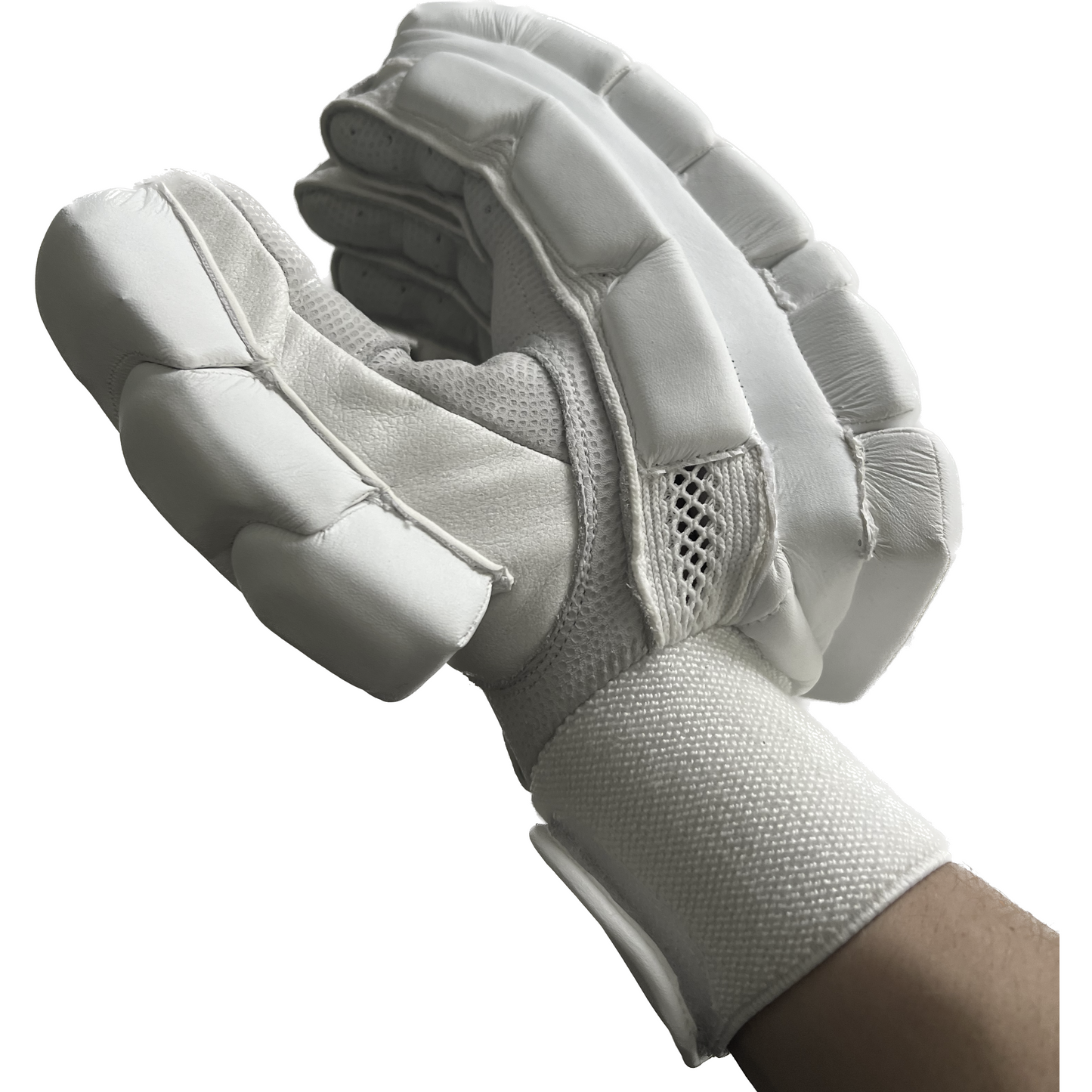 Unbranded / Blank Split Finger Cricket Batting Gloves, with Pittards Leather Palms