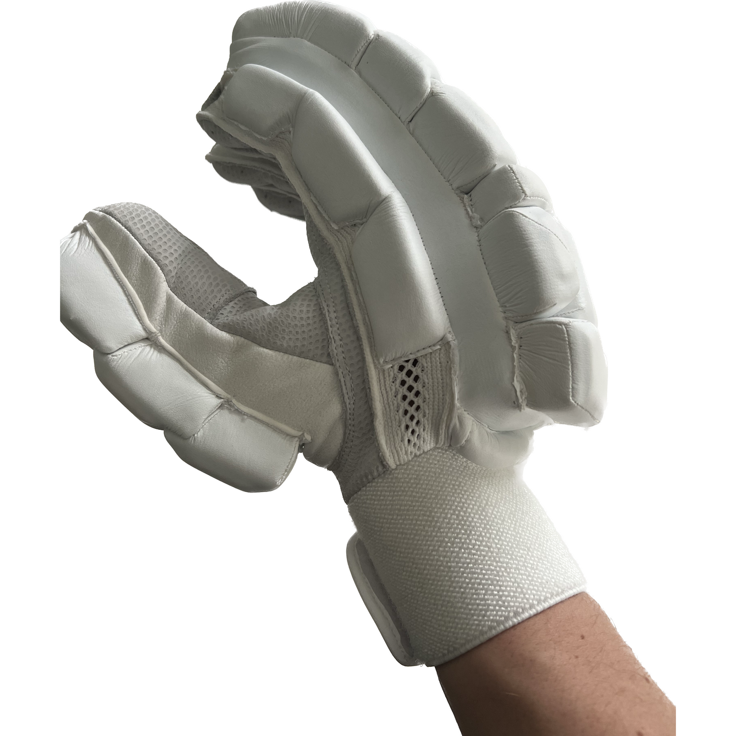 Unbranded / Blank Split Finger Cricket Batting Gloves, with Pittards Leather Palms