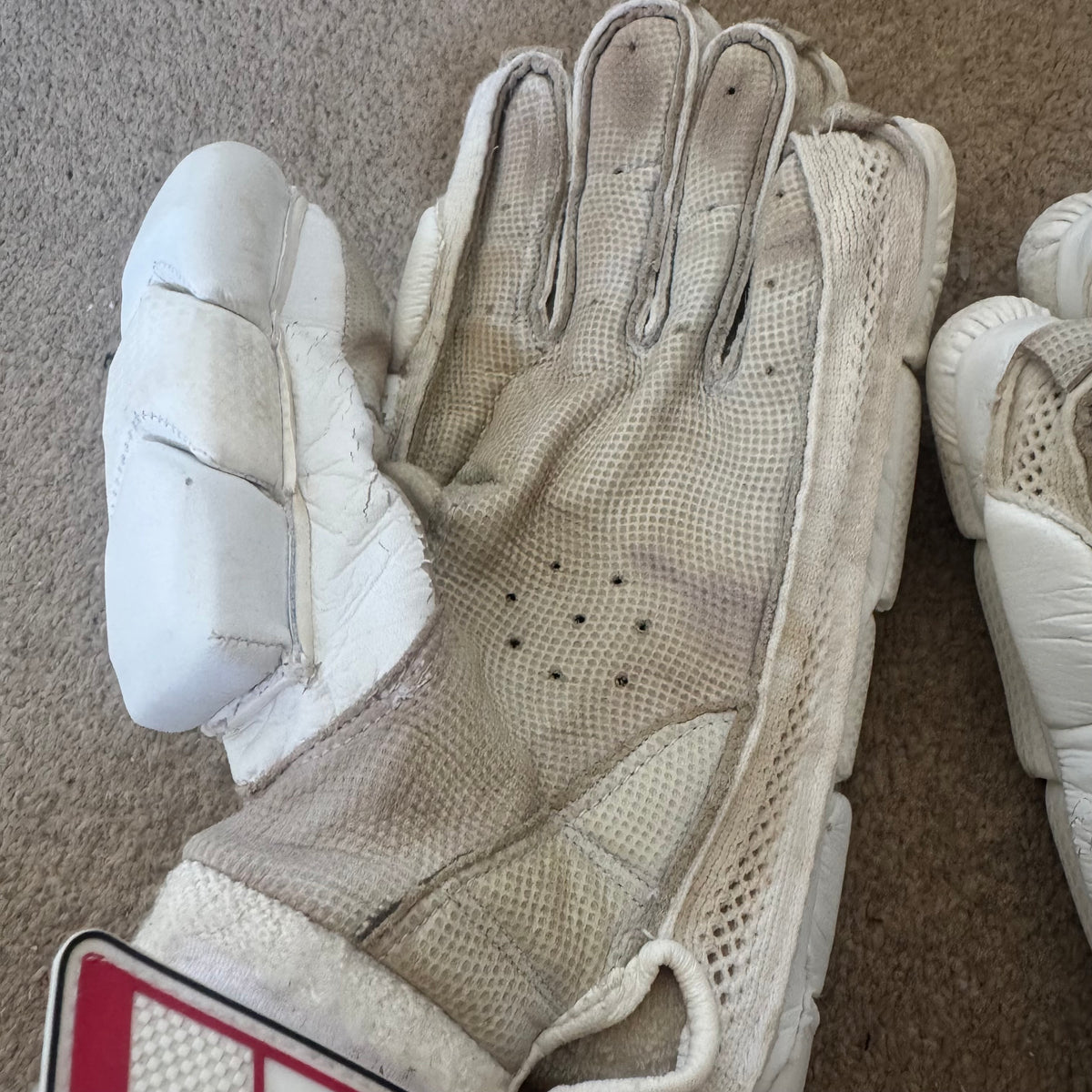USED LH Men’s Older Design Batting Gloves Pakistan Made
