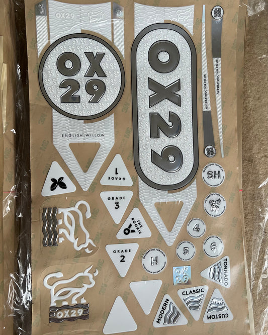 Minimalist, Cricket Bat Stickers by OX29