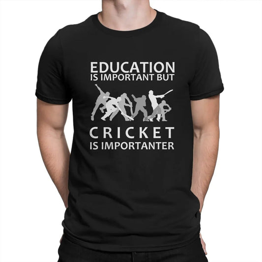 Cricket Is Importanter T-Shirt For Men, Multiple Colours