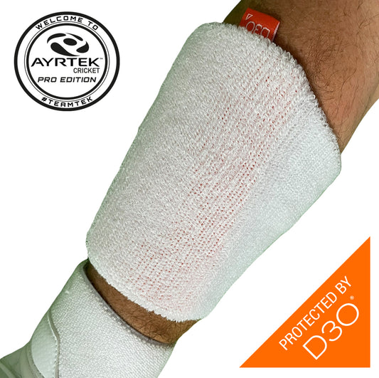 Ayrtek Hybrid PRO Sweatband- White Super Size 6"