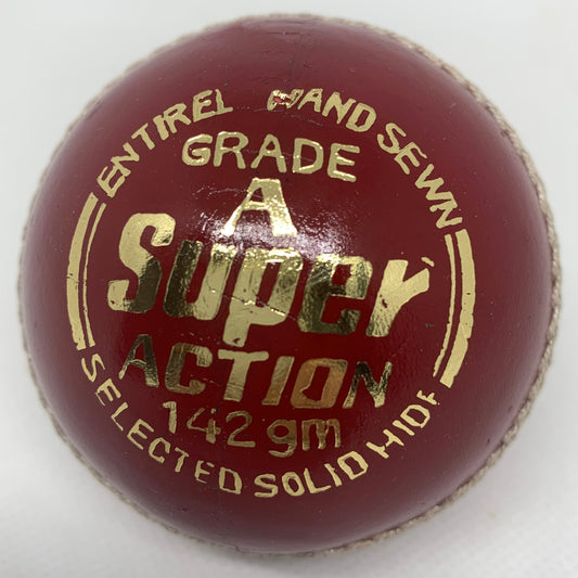 Women's Red Grade 'A' Super Action 5 oz / 142gm Cricket Ball