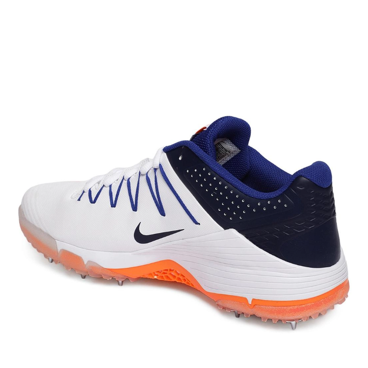 Nike Domain 2 Spike Cricket Shoes White/Blue/Orange, White/Green/Gre