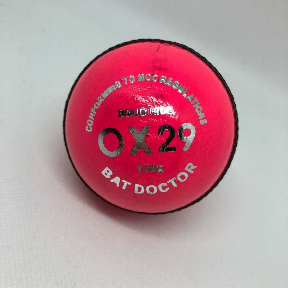 Men's Pink Test Crown Grade 'A' Cricket Ball 5 1/2 oz Cricket Ball